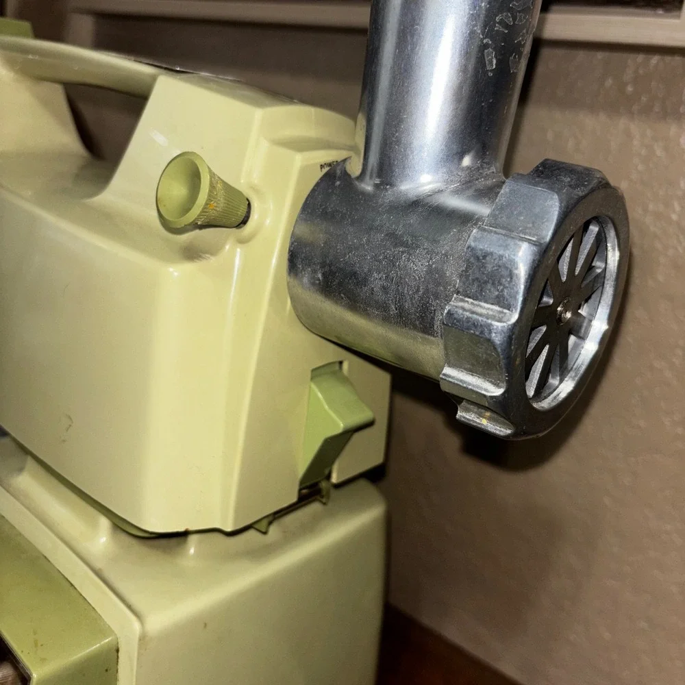Vintage Oster Imperial Kitchen Avocado‎ Green Blender Food Grinder 10 Speed mcm